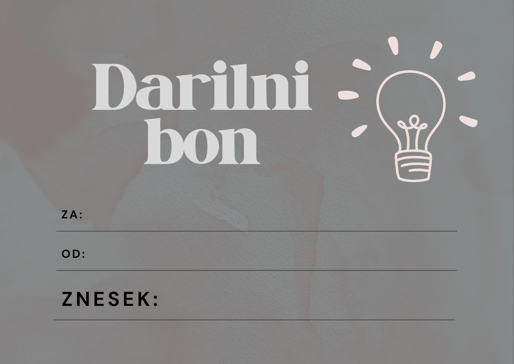 Novost darilni bon